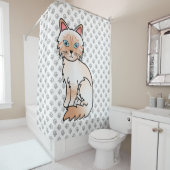 Rideaux De Douche Birman / Ragdoll tabby à pointes rouges et pattes (En situation)