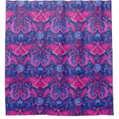 Rideaux De Douche Bisexual Dragon Damask - Bi Pride Drapeau Couleurs (Devant)