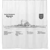 Rideaux De Douche Bismarck - Plan du plan de bataille BD (Devant)