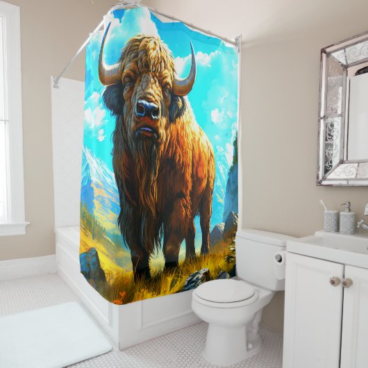 Rideaux De Douche Bison (En situation)