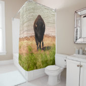 Rideaux De Douche Bison au bord de l'eau (En situation)