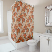 Rideaux De Douche bisque de poisson paisley (En situation)