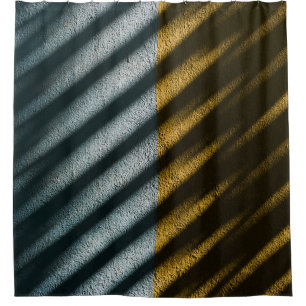 Rideaux De Douche Black and brown striped textile