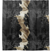 Rideaux De Douche Black Gold Western Cowhide (Devant)