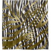 Rideaux De Douche Black & Gold Zebra Print Safari Chic Glamor (Devant)