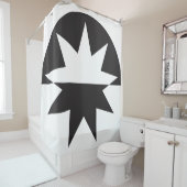 Rideaux De Douche Black White Deco (En situation)