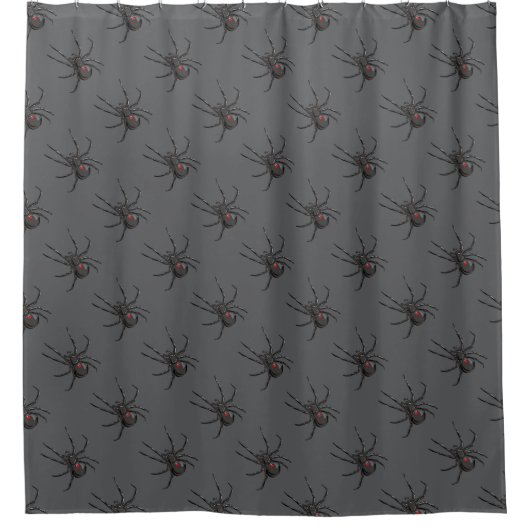 Rideaux De Douche Black Widow Spider Dessin original (Devant)