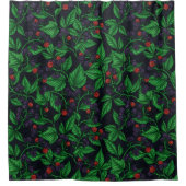 Rideaux De Douche Blackberry sur gris foncé (Devant)