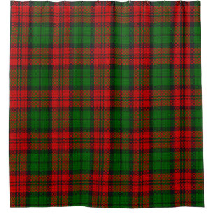Rideaux De Douche Blackwatch Campbell Tartan Red Green Plaid