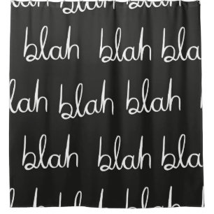 Rideaux De Douche Blah bla motif sans couture.