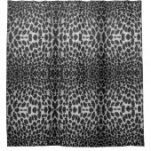 Rideaux De Douche Blanc noir Abstrait moderne (Devant)