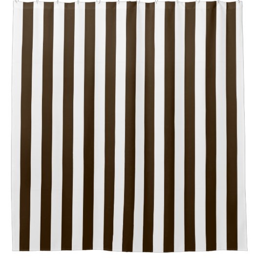 Rideaux De Douche Blancs Brown verticaux foncés NL #0 (Devant)