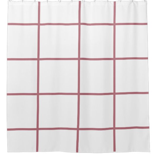 Rideaux De Douche Blancs et Roses Gold (Devant)