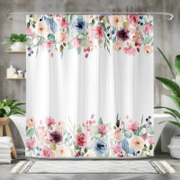 Blancs Fleurs de ressort Accent de bordure