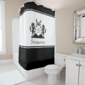 Rideaux De Douche Blason de Cheval Royal (En situation)