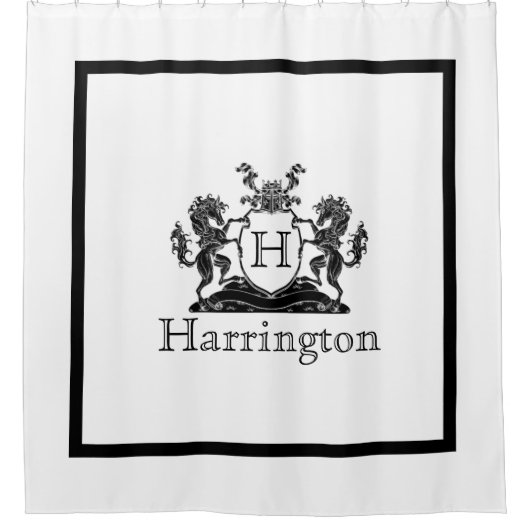 Rideaux De Douche Blason de Cheval Royal (Devant)