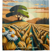 Rideaux De Douche Blé à la broche (Devant)