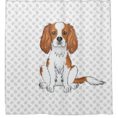 Rideaux De Douche Blenheim Cavalier King Charles Spaniel & Paws (Devant)