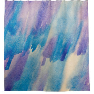 Rideaux De Douche Bleu abstrait fond abstrait, aqua, art, art