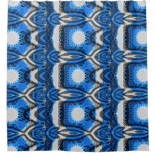 Rideaux De Douche Bleu atomique (Devant)