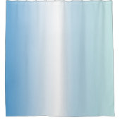 Rideaux De Douche Bleu Blanc Ombre Grandes (Devant)