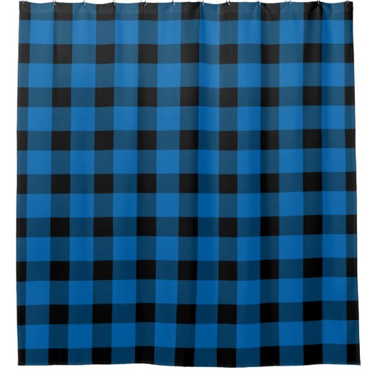 Rideaux De Douche Bleu Buffalo Country Lumberjack Plaid (Devant)