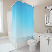 Rideaux De Douche Bleu clair (En situation)