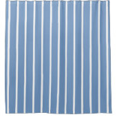 Rideaux De Douche Bleu clair et blanc (Devant)