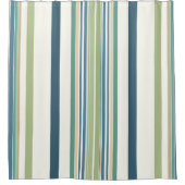 Rideaux De Douche Bleu de la Marine Vert clair (Devant)
