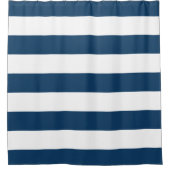 Rideaux De Douche Bleu de marine, blanc (Devant)