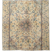 Rideaux De Douche Bleu Dusty jaune clair Perse  (Devant)