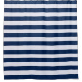 Rideaux De Douche Bleu et blanc rayures (Devant)