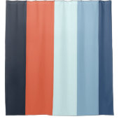 Rideaux De Douche Bleu et orange (Devant)