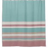 Rideaux De Douche Bleu et rose clair (Devant)
