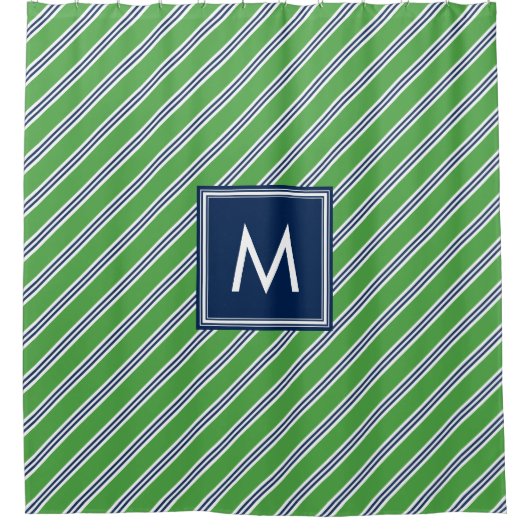 Rideaux De Douche Bleu et vert (Devant)