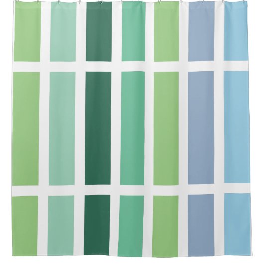 Rideaux De Douche Bleu et vert (Devant)