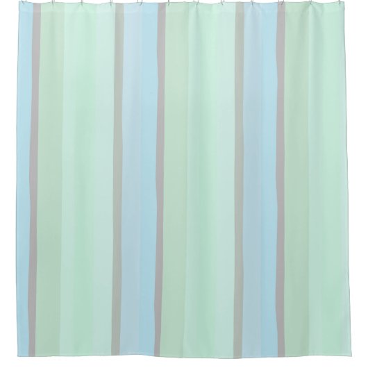 Rideaux De Douche Bleu et vert Abstrait (Devant)