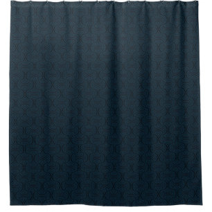 Rideaux De Douche Bleu foncé élégant dans un style art déco.