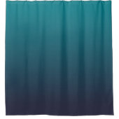 Rideaux De Douche Bleu foncé et ombré sarcelle (Devant)