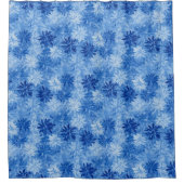 Rideaux De Douche Bleu glacé moderne (Devant)