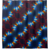 Rideaux De Douche Bleu gravitationnel (Devant)