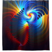 Rideaux De Douche Bleu gravitationnel (Devant)