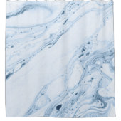 Rideaux De Douche Bleu-gris marbre tourbillons arrière - plan (Devant)