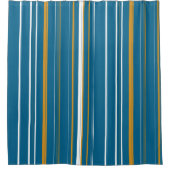 Rideaux De Douche Bleu jaune et blanc (Devant)