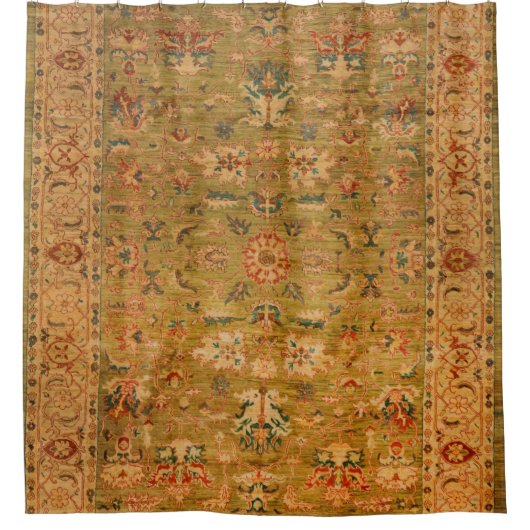 Rideaux De Douche Bleu jaune perse vert  (Devant)