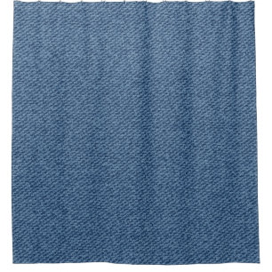 Rideaux De Douche Bleu jeans poussière, texture jeans denim.