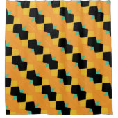 Rideaux De Douche Bleu orange (Devant)