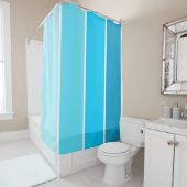 Rideaux De Douche Bleu Trappe de bulles (En situation)