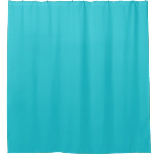 Rideaux De Douche bleu turquoise classique (Devant)
