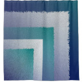 Rideaux De Douche bleu turquoise gris ex pastel (Devant)